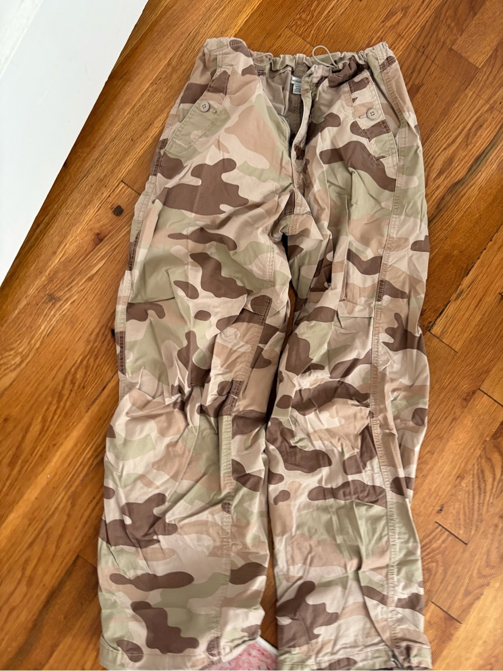American Eagle Outfitters Men's Desert Camo Cargo Pants - Tan, Brown, Olive